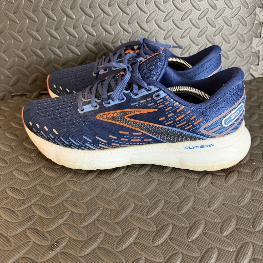 Brooks‎ Glycerin 20 Mens Size 12 Running Shoes Trainers Blue / Orange